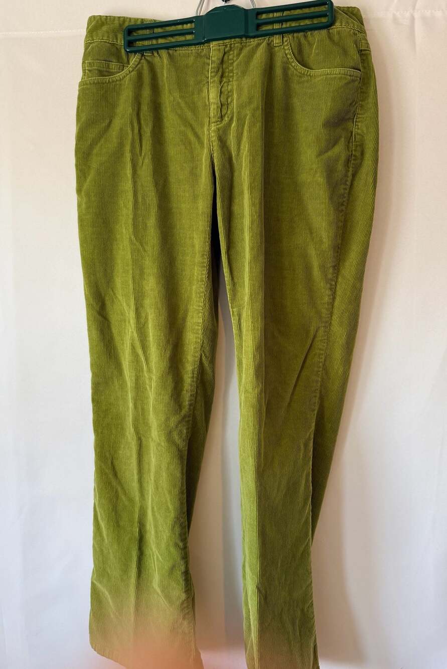 Talbots Petites Green Stretch Corduroy Pants Size 8P
